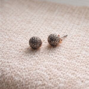 Sterling Silver Marcasite Ball Stud Earrings – Jordan MOM 925 Signed